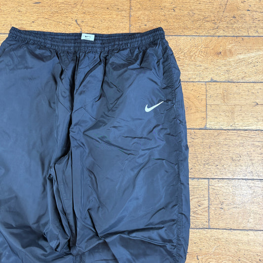 Vintage Nike Black Baggy Tracksuit Sweatpants Track Pants Bottoms - Size 16/18