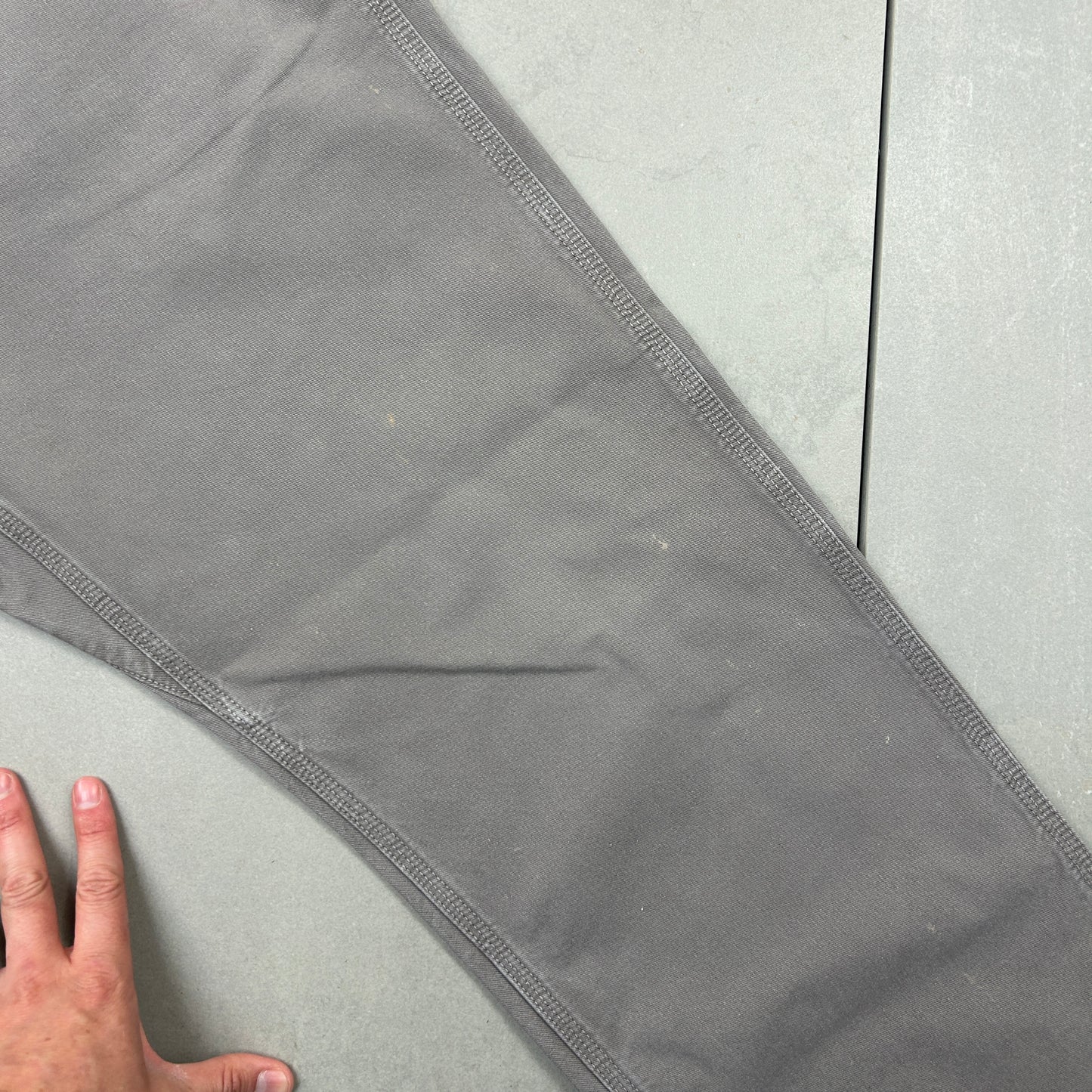 Vintage Carhartt Grey Workwear Carpenter Baggy Trousers - 34