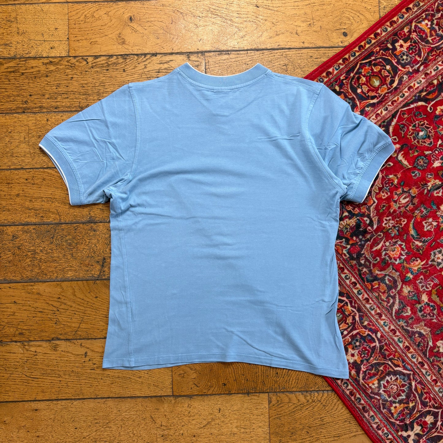 Vintage Nike Blue Centre Swoosh T-Shirt - S