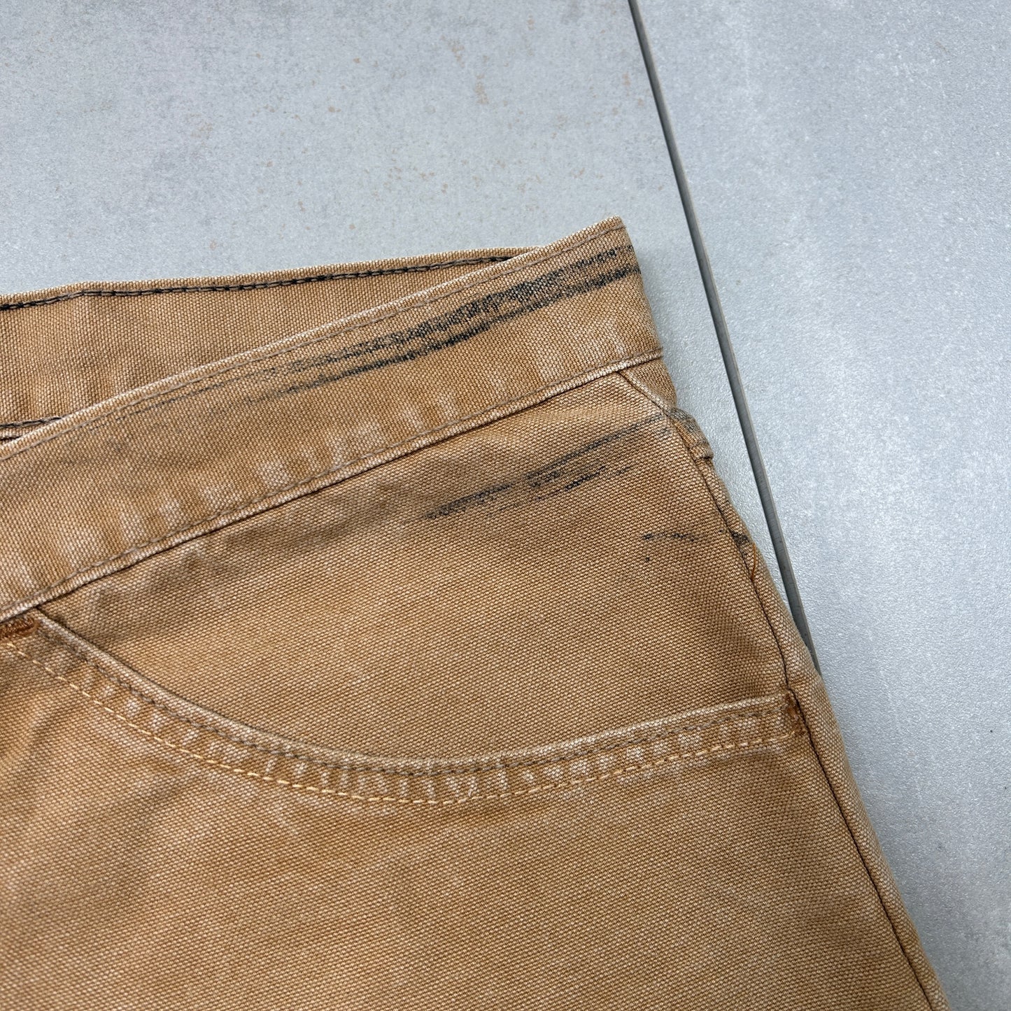 Vintage Dickies Workwear Carpenter Brown Baggy Shorts - 44