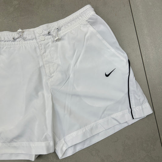 Vintage Nike Swoosh White Sports Shorts - S
