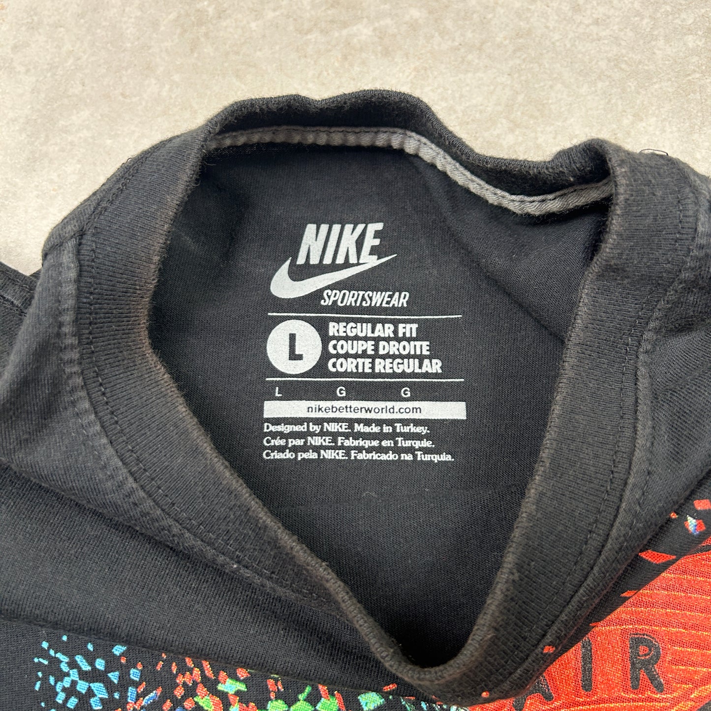 Vintage Nike Air Max Black Graphic T-Shirt - M