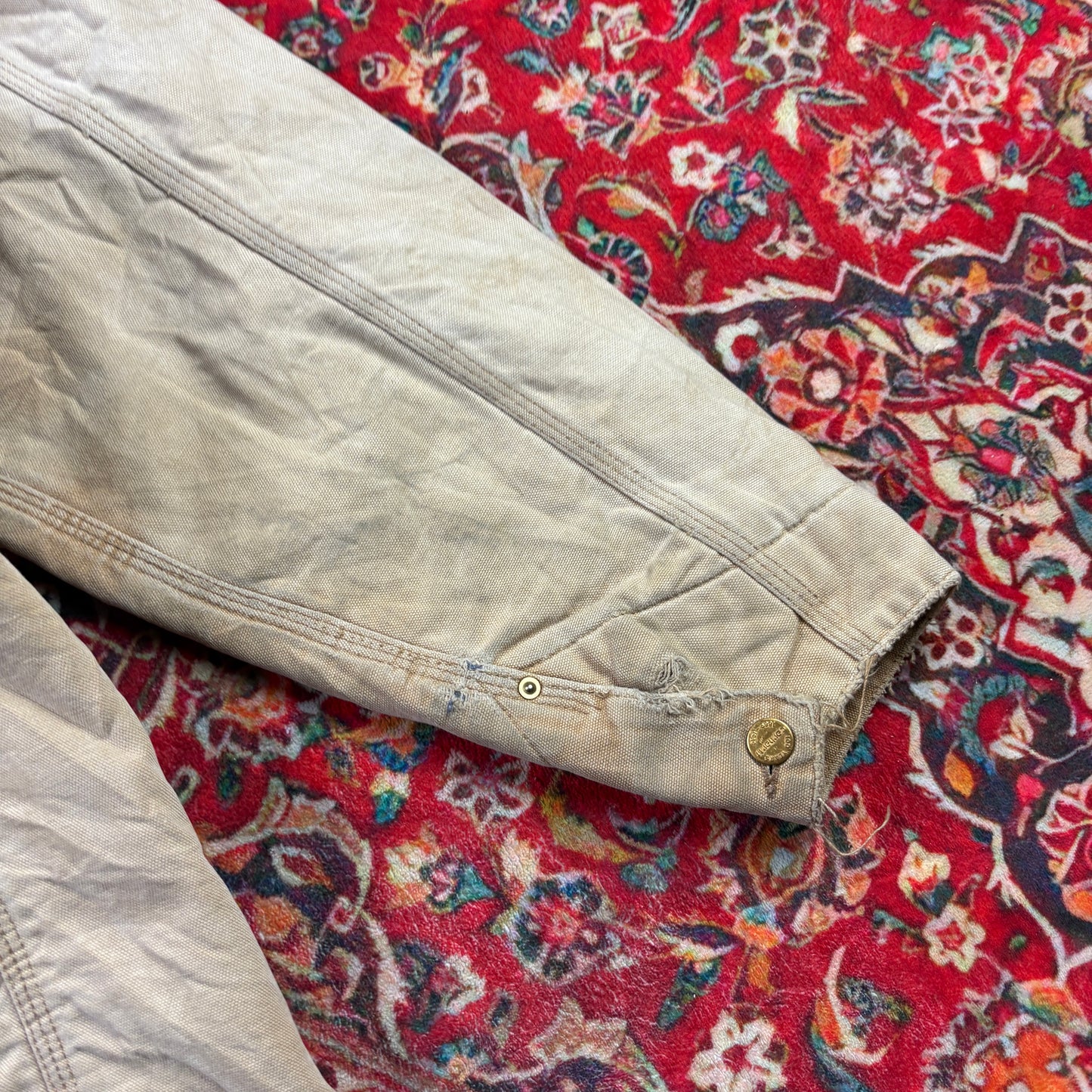 Vintage 1989 Carhartt Brown Michigan Chore Workwear Jacket - XL