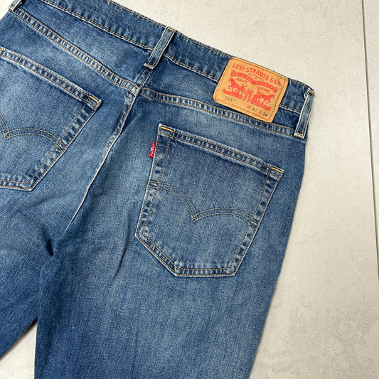 Vintage Levis 514 Slim Blue Denim Shorts - 32