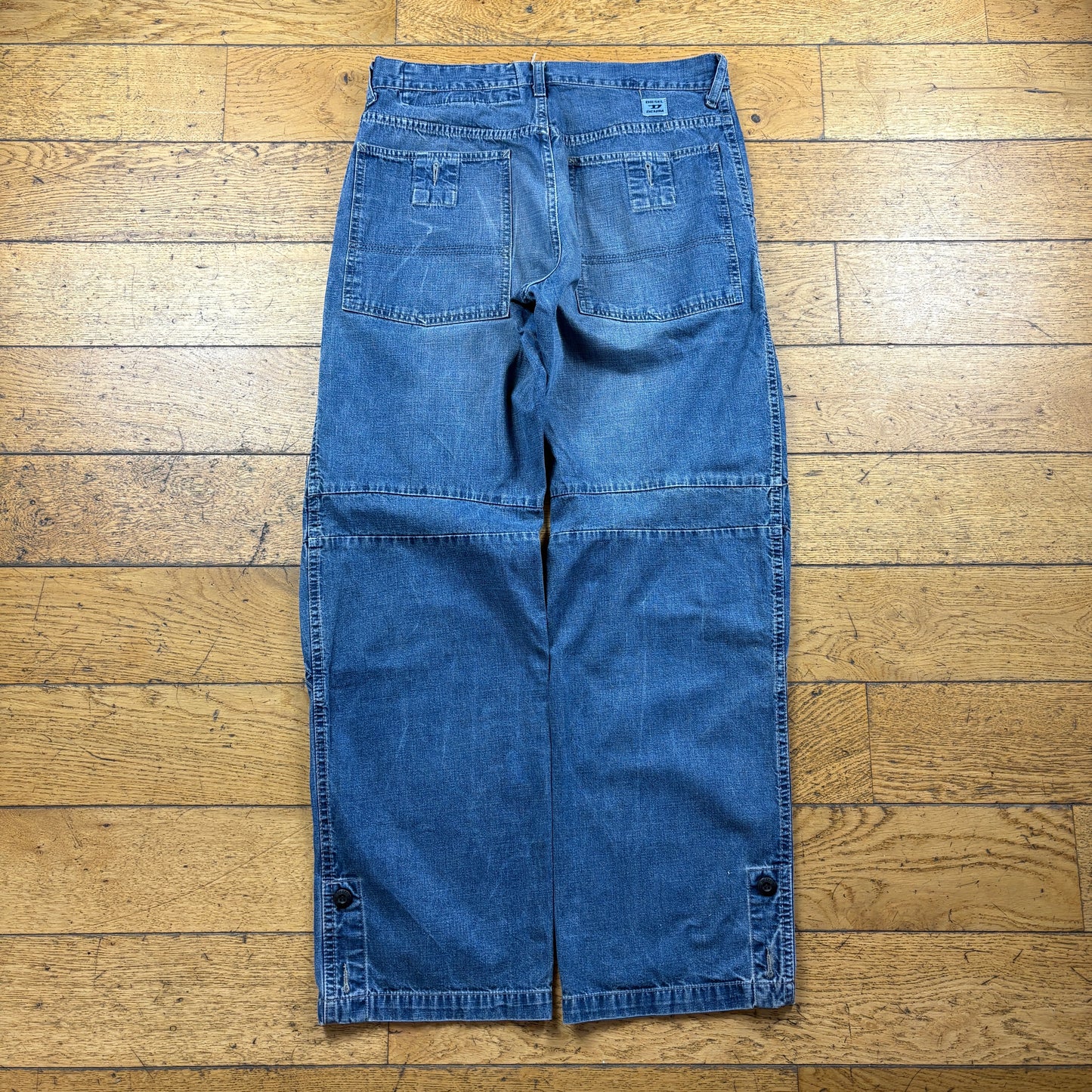Vintage Diesel Baggy Blue Jeans - 31
