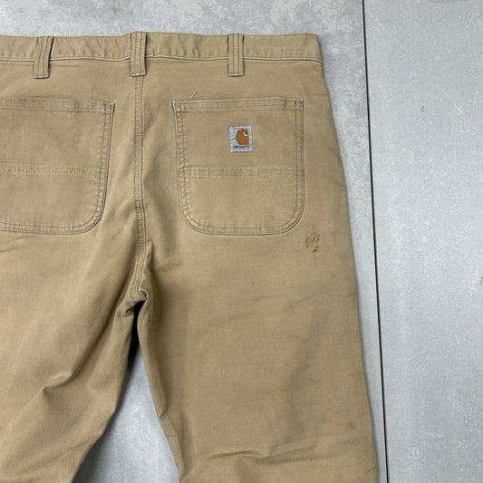 Vintage Carhartt Brown Workwear Carpenter Straight Trousers - 36
