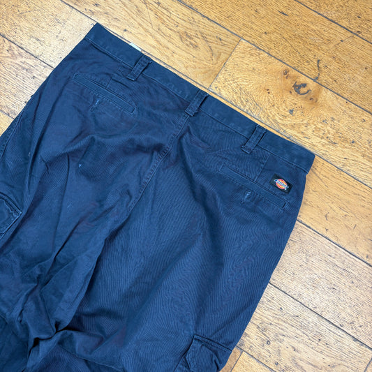Vintage Dickies 874 Navy Skate Cargo Trousers - 38