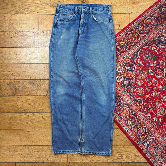 Vintage Dickies Blue Workwear Carpenter Baggy Jeans - 32