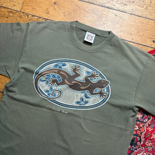 Vintage Green Surfwear Graphic T-Shirt - XL