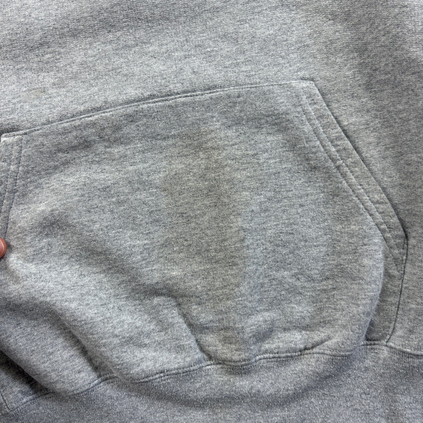 Vintage Champion College Grey Embroidered Hoodie Sweatshirt - L