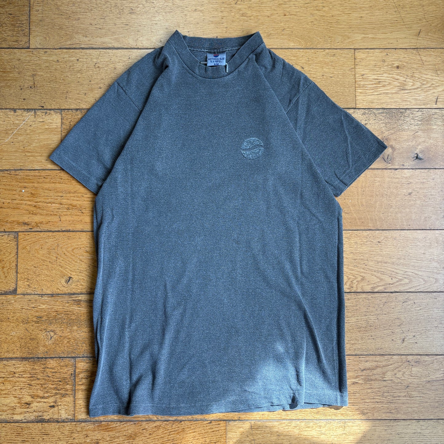 Vintage 90s Pepsi Grey Single Stitch Graphic T-Shirt - S