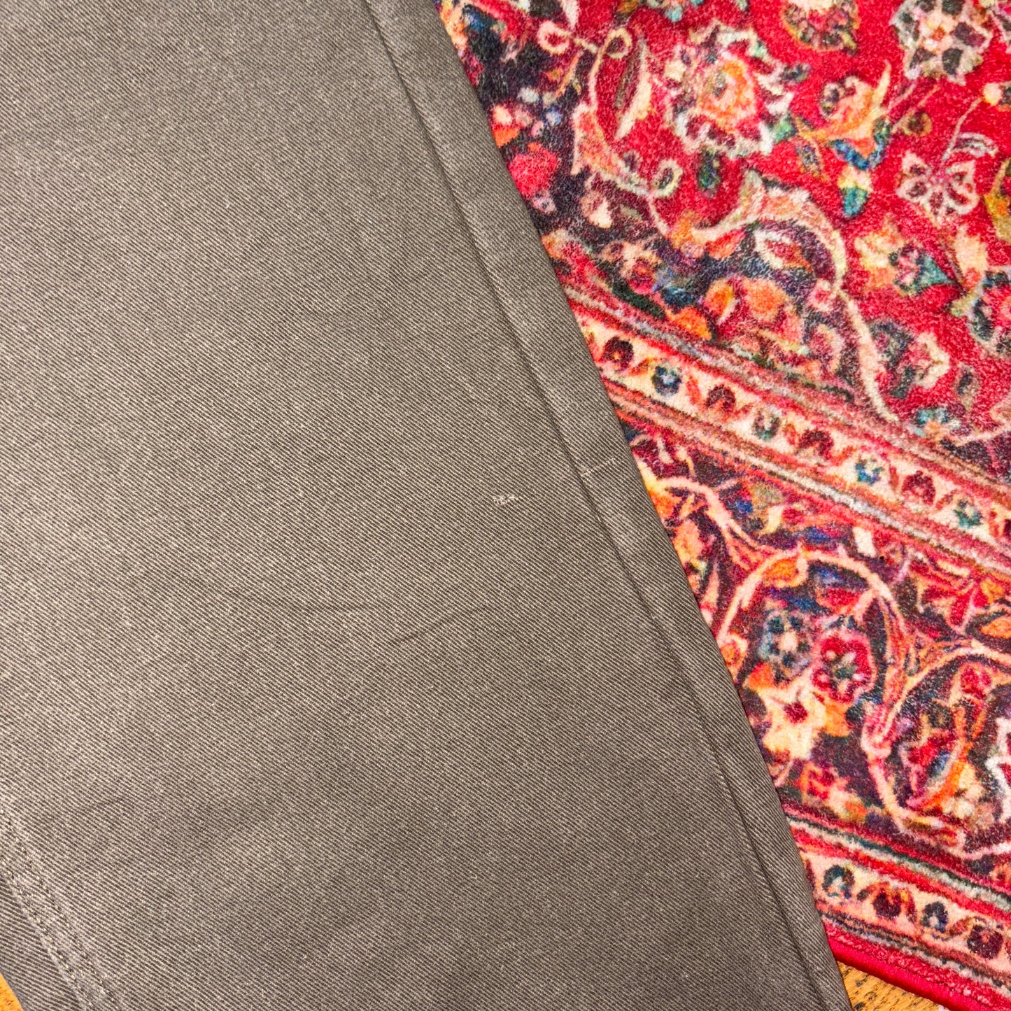 Vintage Green Khaki Blanket Lined Workwear Baggy Jeans - 42S