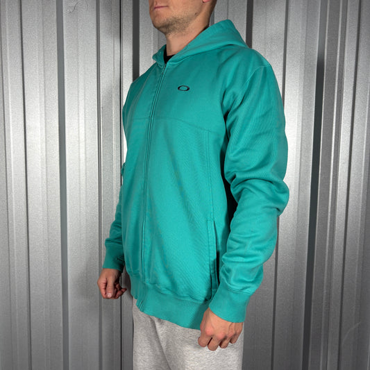 Oakley Blue Zip Sweatshirt Hoodie - XL
