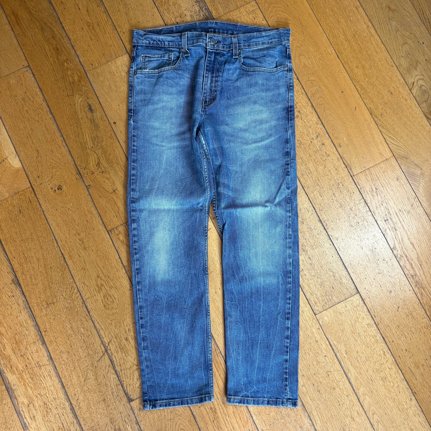 Vintage Levis Straight Blue Denim Jeans - 34