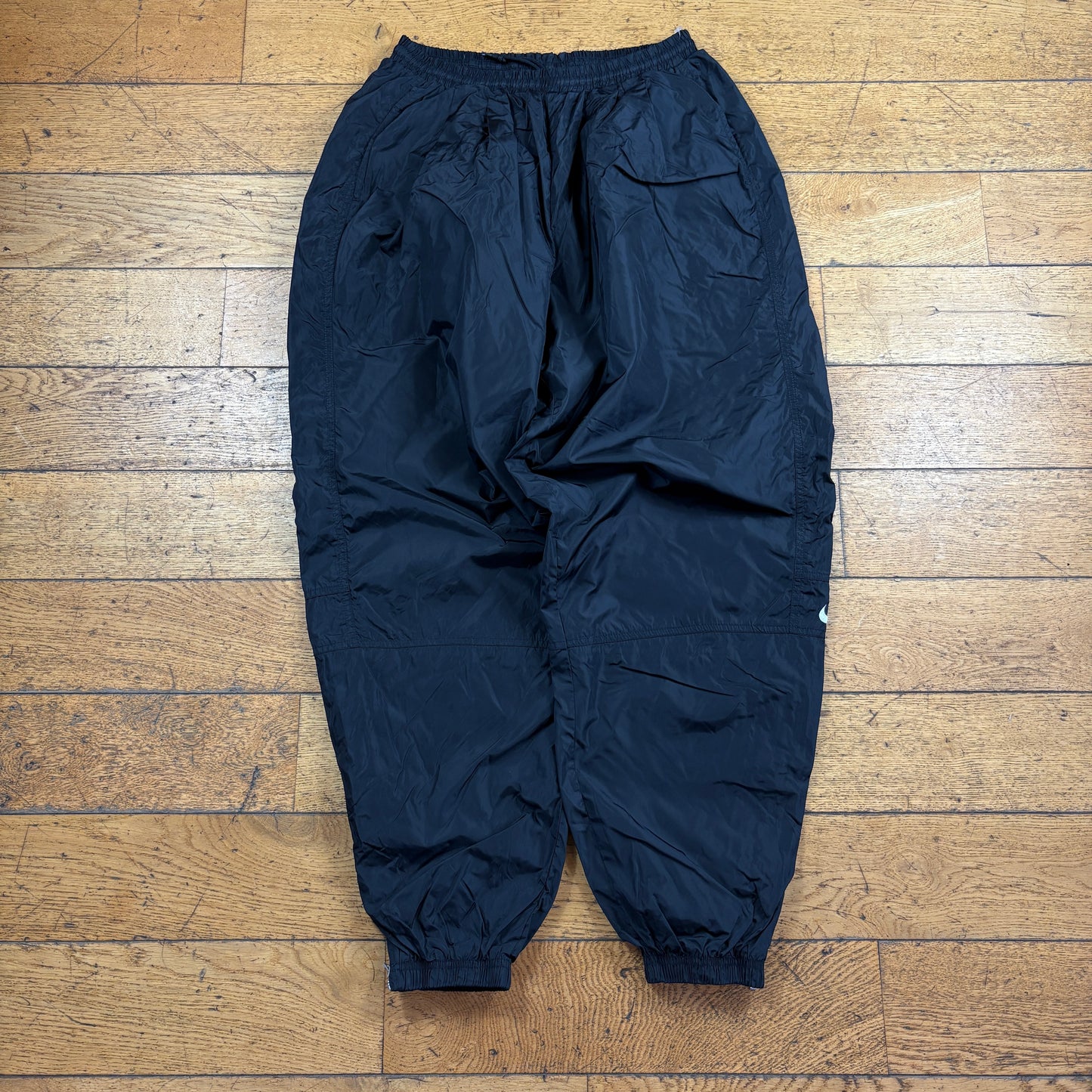 Vintage Nike Black Baggy Tracksuit Sweatpants Track Pants Bottoms - XXL