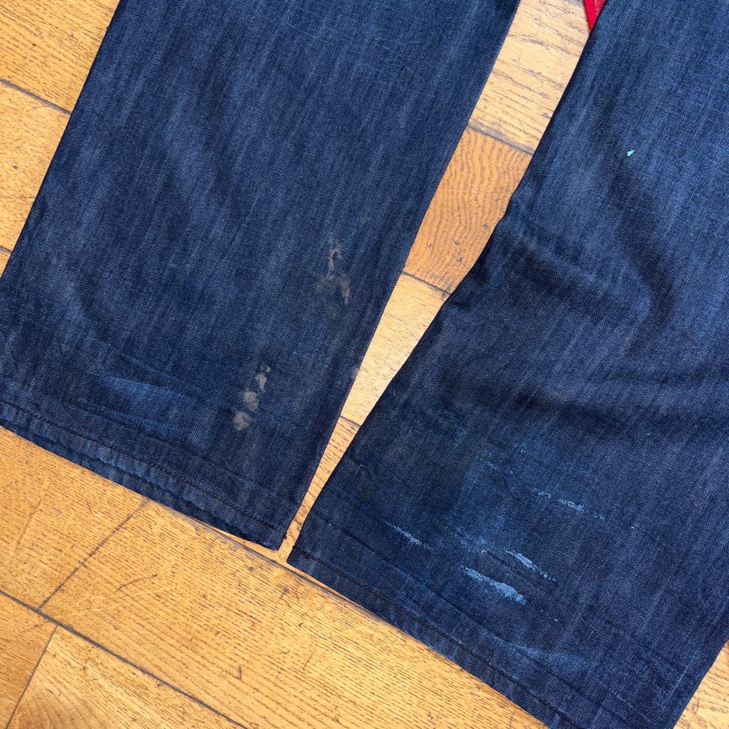 Vintage Coogi Navy Blue Embroidered Y2K Hip Hop Baggy Jeans - 48L