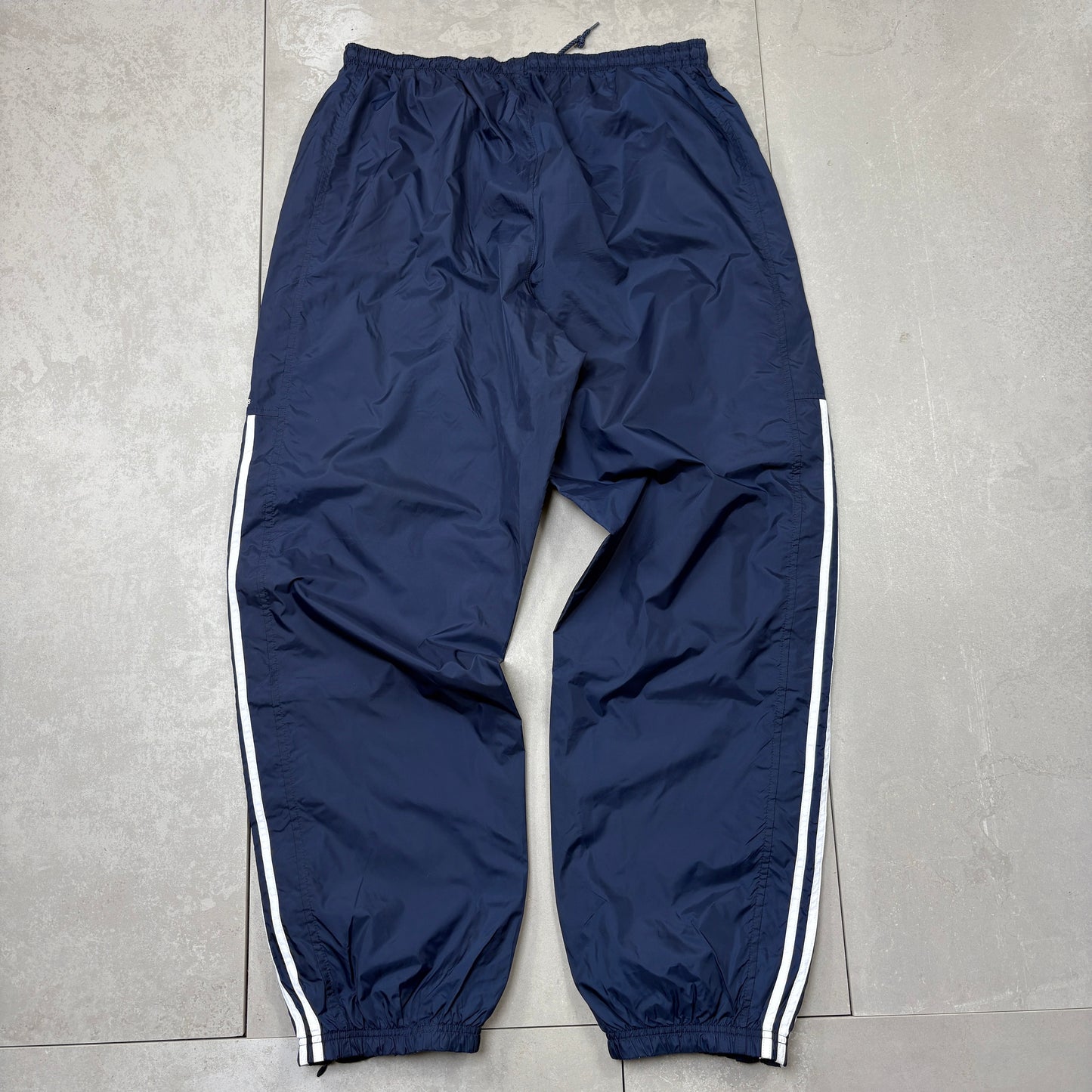 Vintage Adidas Navy Baggy Tracksuit Sweatpants Track Pants Bottoms - XL