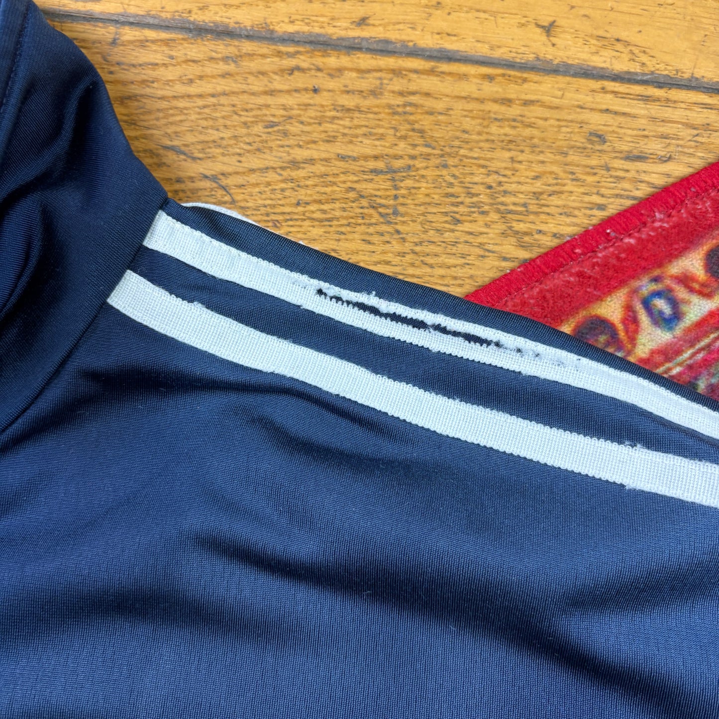 Vintage 80s Adidas Navy Tracksuit Track Shell Windbreaker Jacket - L