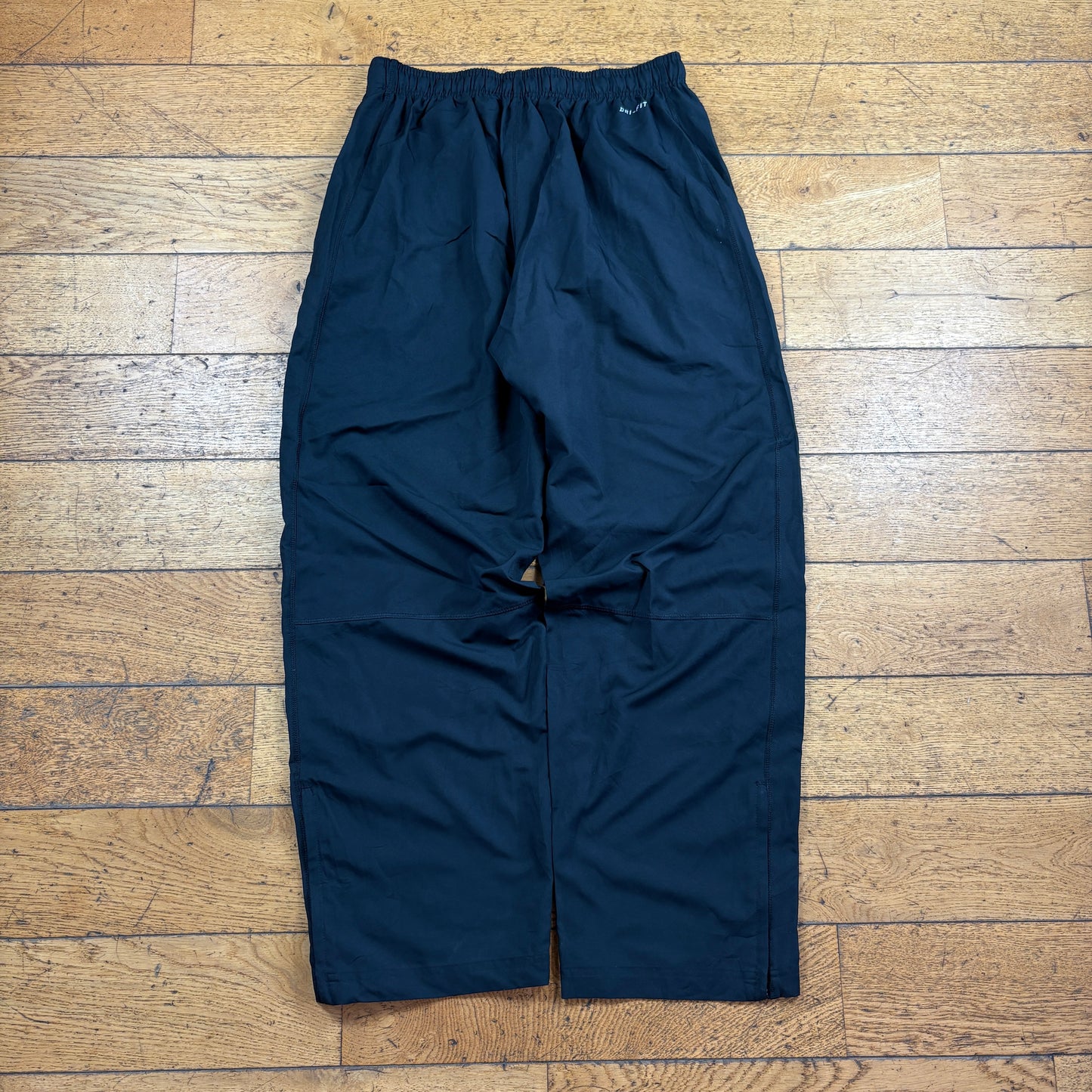 Vintage Nike Black Baggy Tracksuit Sweatpants Track Pants Bottoms - L