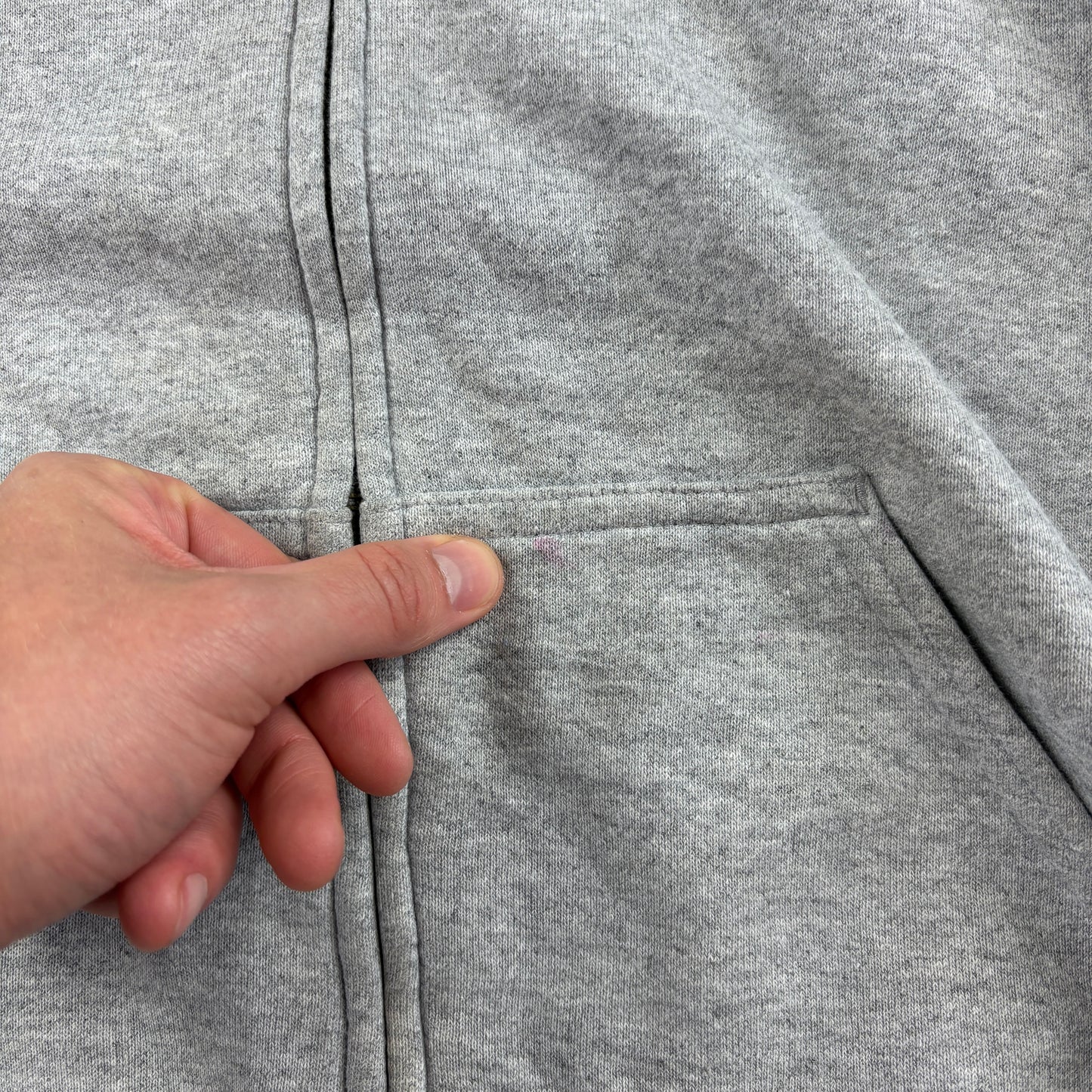 Vintage Carhartt Grey Zip Sweatshirt - S