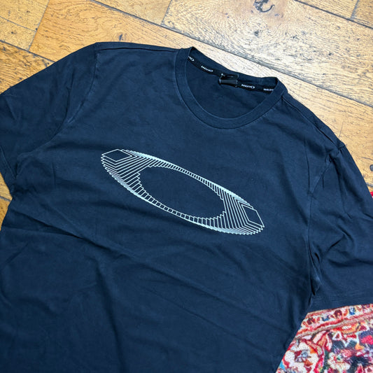 Vintage Oakley Black Graphic T-Shirt - S