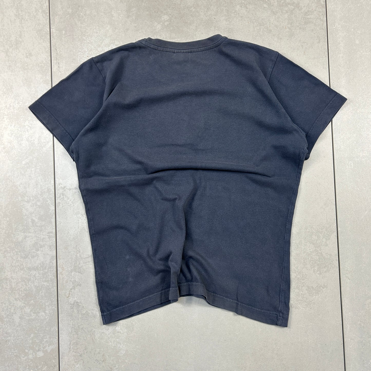 Vintage Nike Swoosh Womens Navy T-Shirt - Size 10