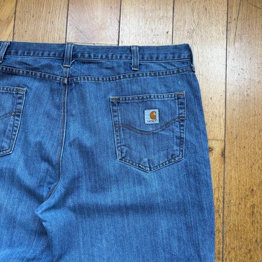 Vintage Carhartt Workwear Carpenter Baggy Blue Jeans - 42