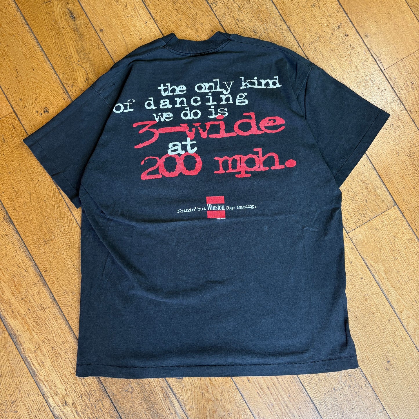 Vintage 1996 NASCAR Winston Cup Black Single Stitch Graphic T-Shirt - M