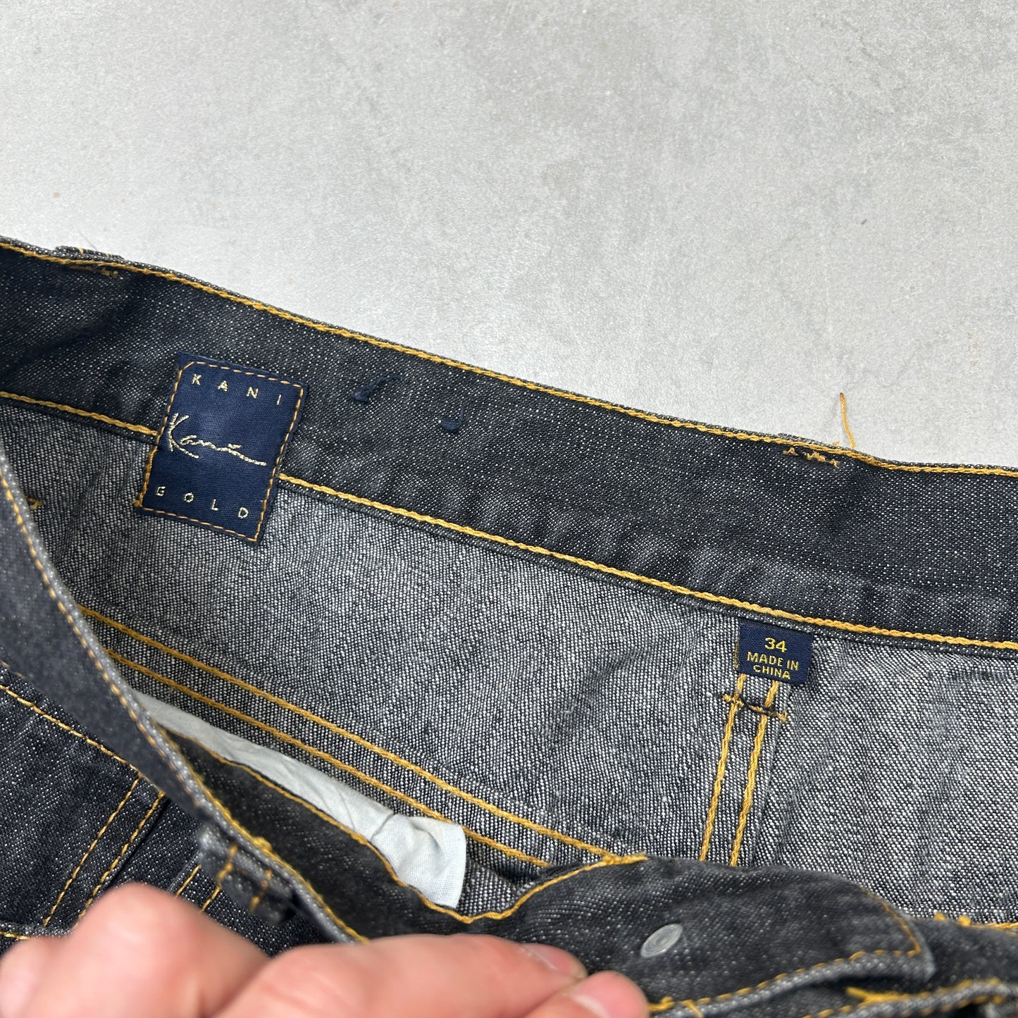 Vintage Karl Kani Hip Hop Baggy Black Shorts Jorts - 33