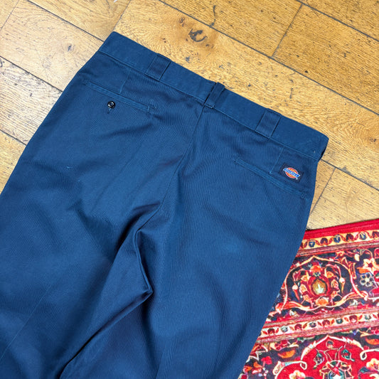 Vintage Dickies 874 Navy Skate Trousers - 36