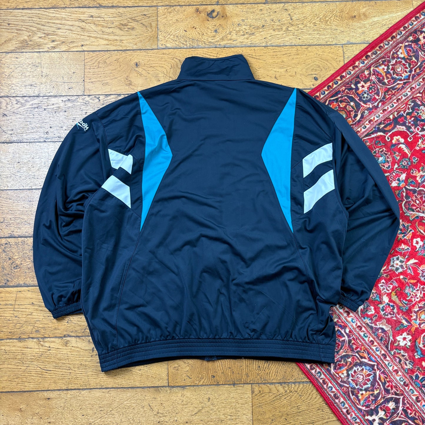 Vintage Reebok Navy Tracksuit Track Shell Windbreaker Jacket - XL
