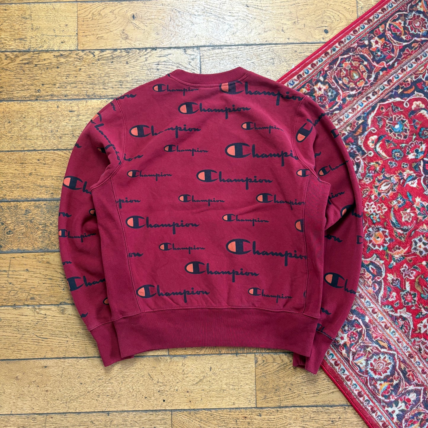 Vintage Champion Burgundy Red Sweatshirt - M