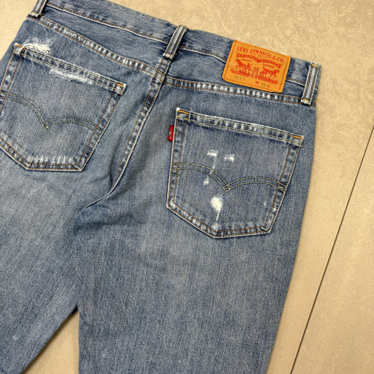 Vintage Levis 511 Blue Denim Shorts - 31