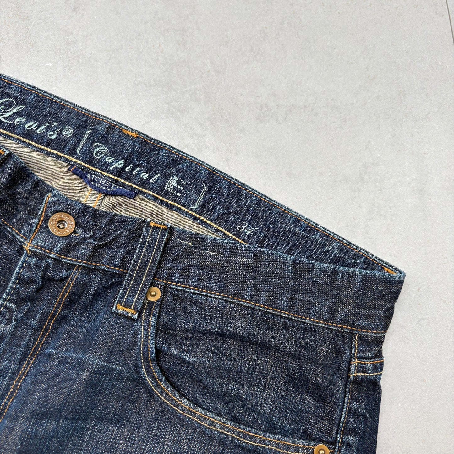 Vintage Levis Blue Denim Shorts - 36