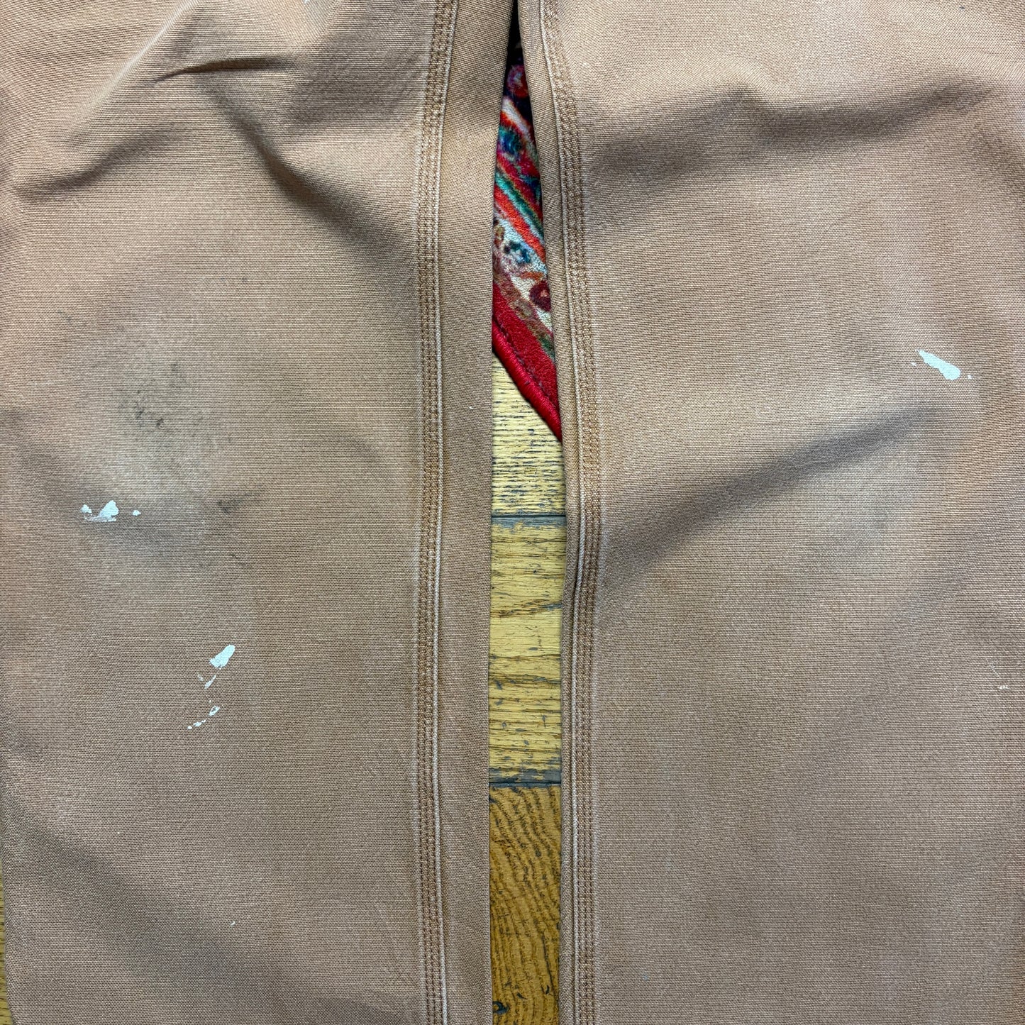 Vintage Carhartt Workwear Carpenter Brown Baggy Trousers - 35R