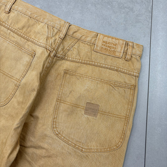 Vintage Marithe Francois Girbaud Brown Hip Hop Baggy Shorts Jorts - 38