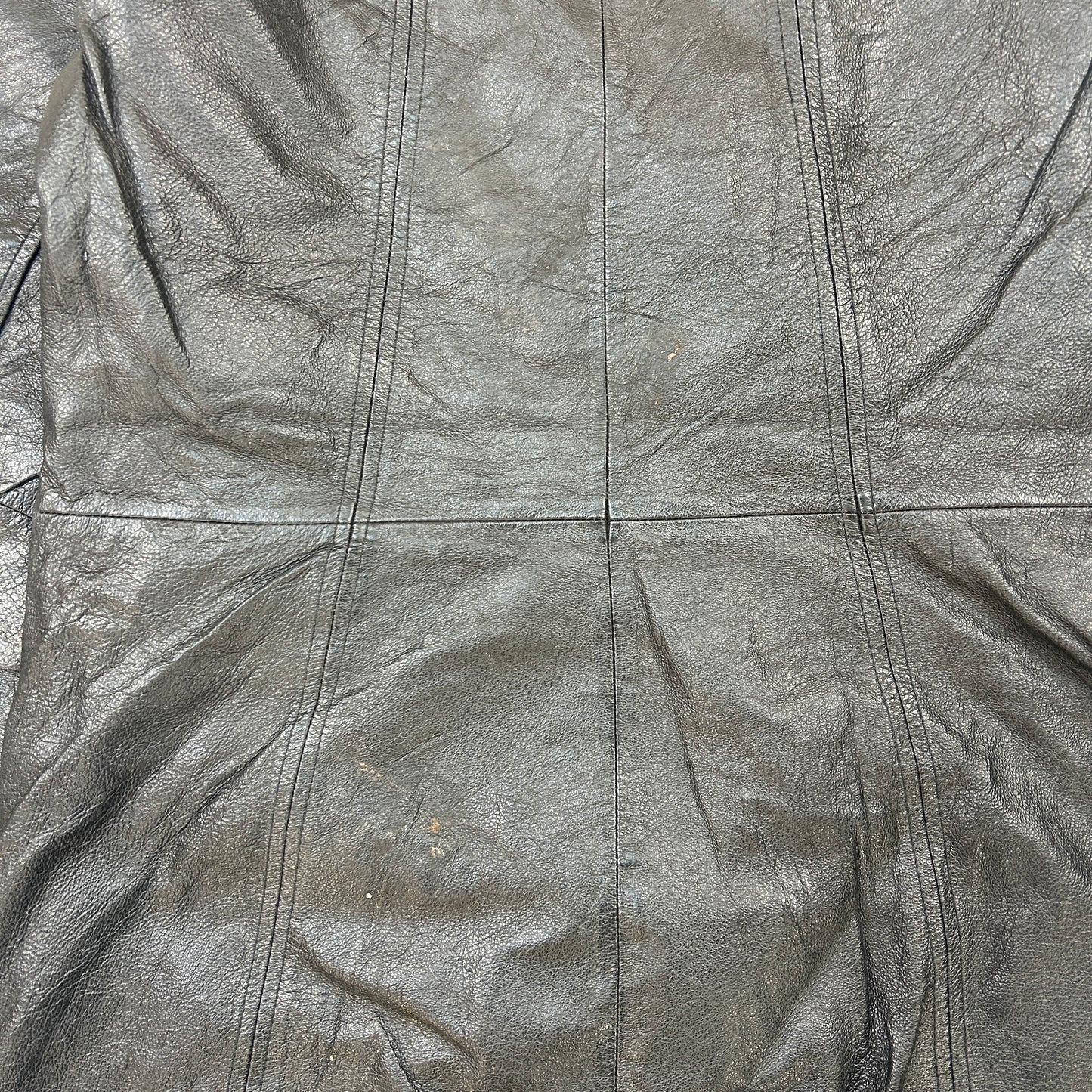 Vintage Aviator Pilot Flight Style Black Genuine Leather Bomber Jacket - L