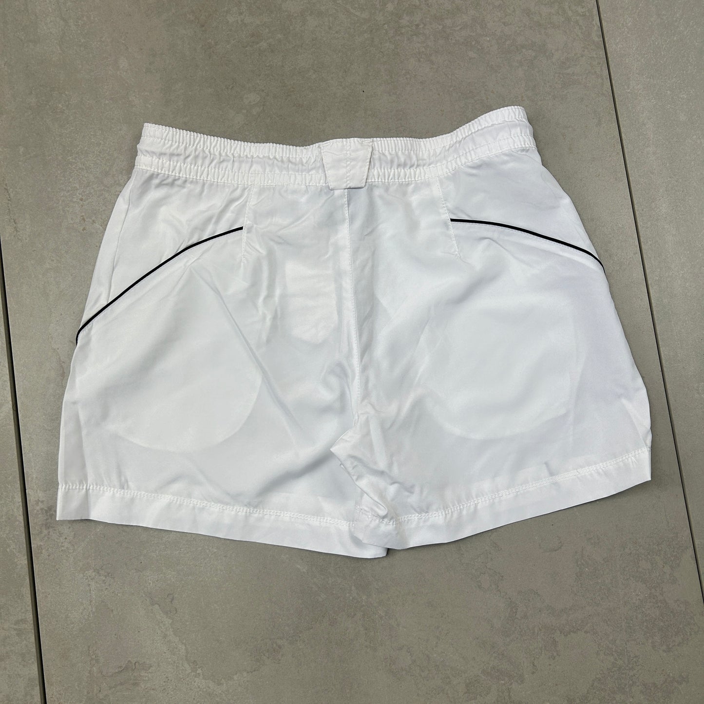 Vintage Nike Swoosh White Sports Shorts - S
