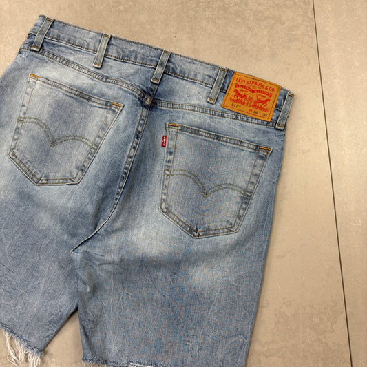 Vintage Levis 511 Blue Denim Shorts - 36
