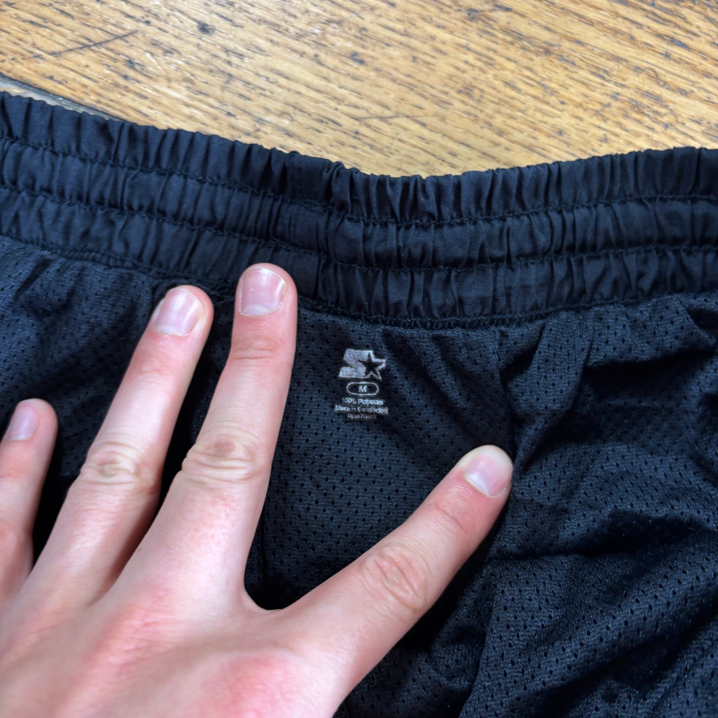 Vintage Black Starter Baggy Tracksuit Sweatpants Track Pants Bottoms - M
