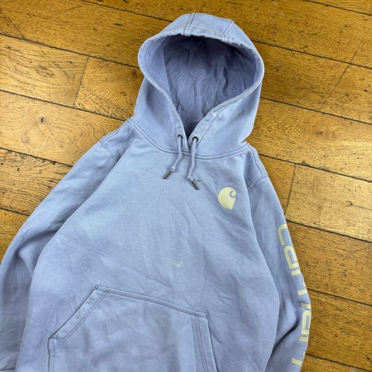 Vintage Carhartt Womens Purple Hoodie Sweatshirt - M