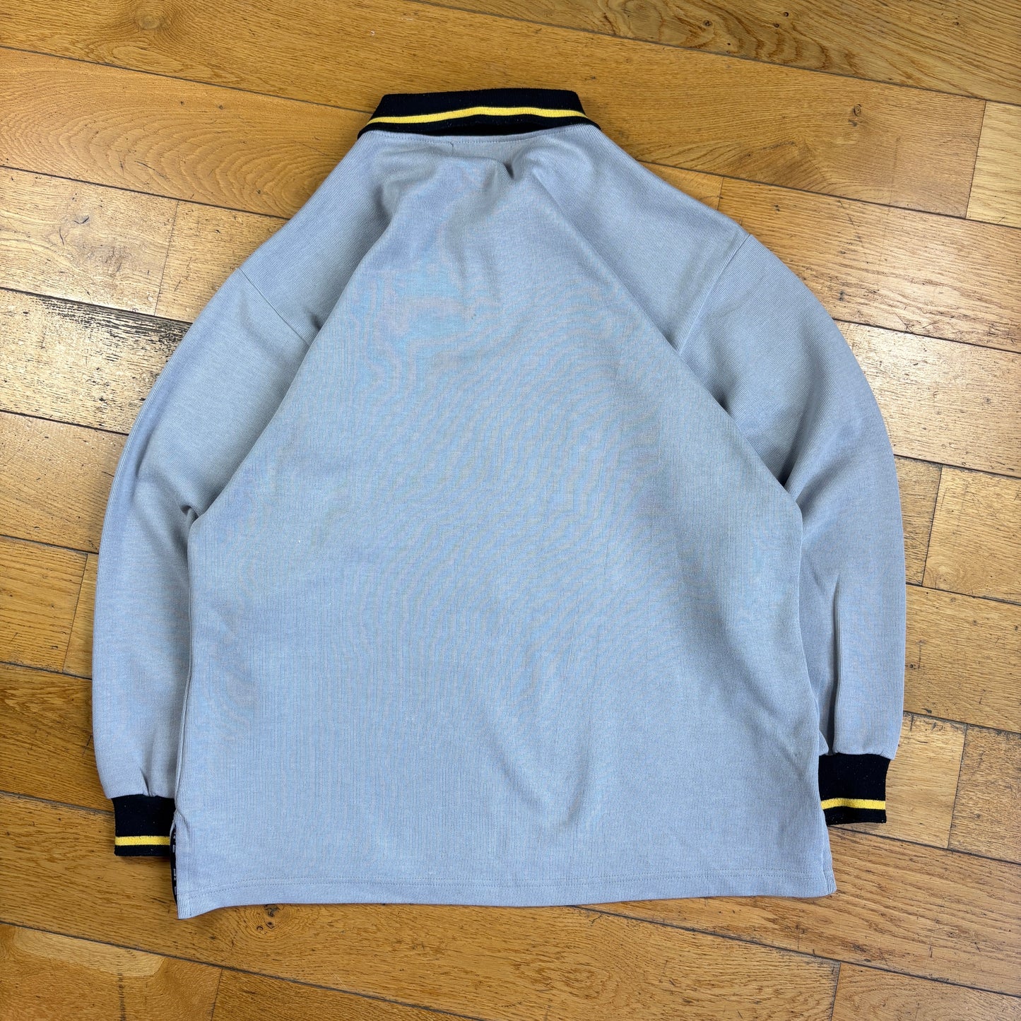 Vintage Southpole Grey Embroidered Polo Zip Sweatshirt - XL