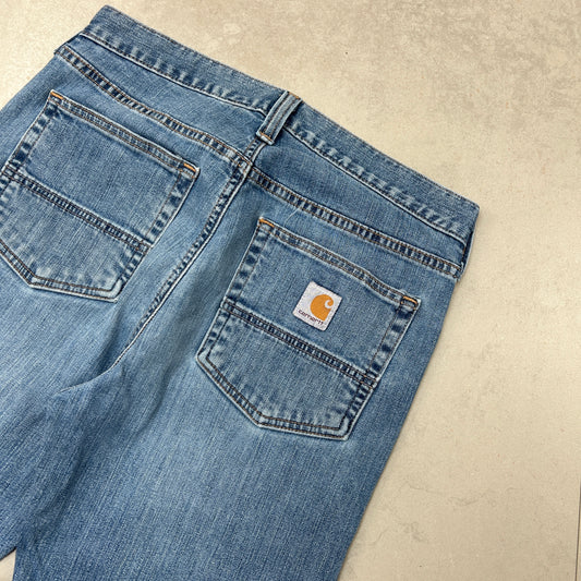Vintage Carhartt Workwear Blue Carpenter Shorts - 30