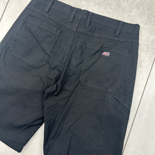 Vintage Dickies Workwear Carpenter Black Baggy Shorts - 34