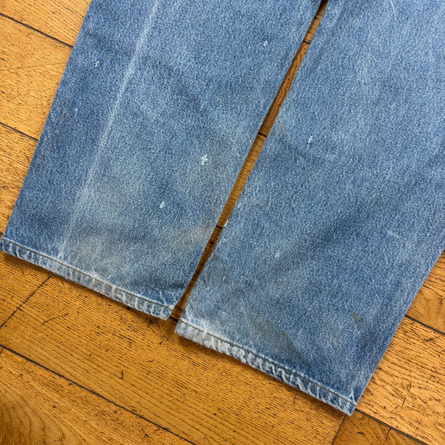 Vintage Carhartt Blue Double Knee Workwear Carpenter Baggy Jeans - 32