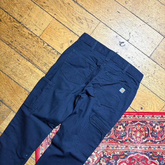 Vintage Carhartt Workwear Carpenter Navy Slim Trousers - 30S