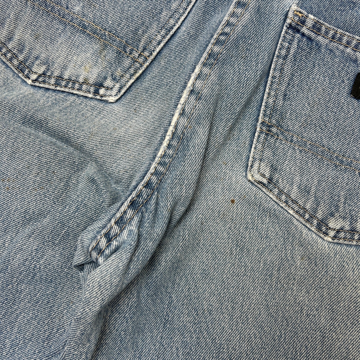 Vintage Dickies Workwear Carpenter Blue Baggy Shorts - 32