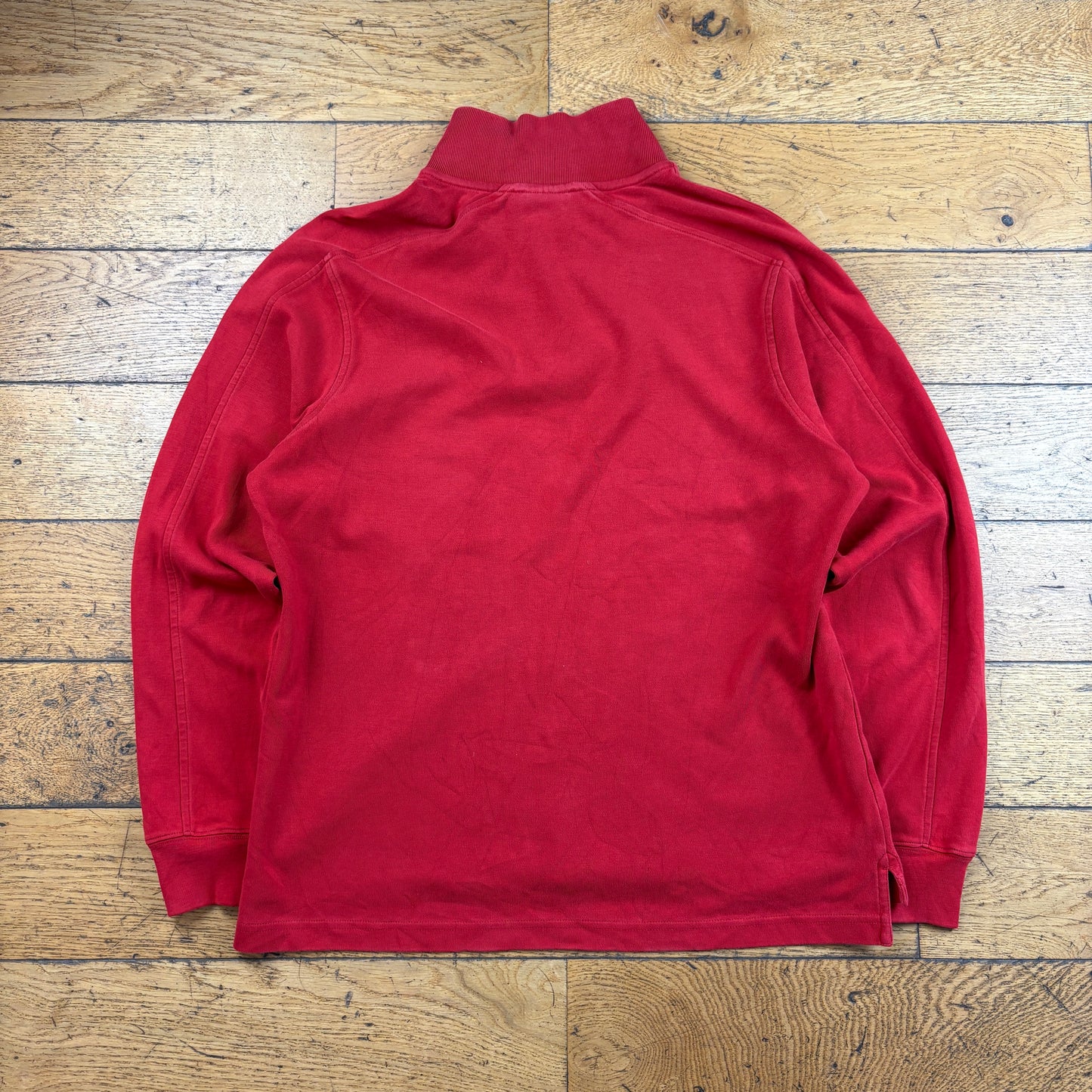 Vintage Lacoste Red Embroidered Sweatshirt - L