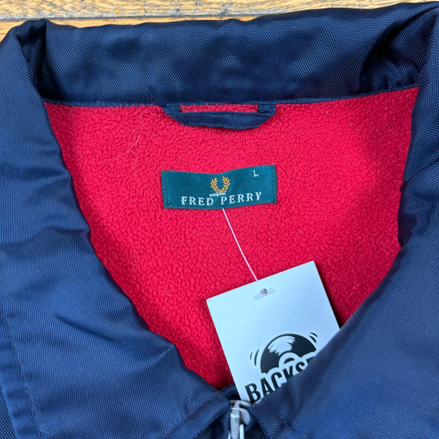 Vintage Fred Perry Navy Harrington Jacket - L
