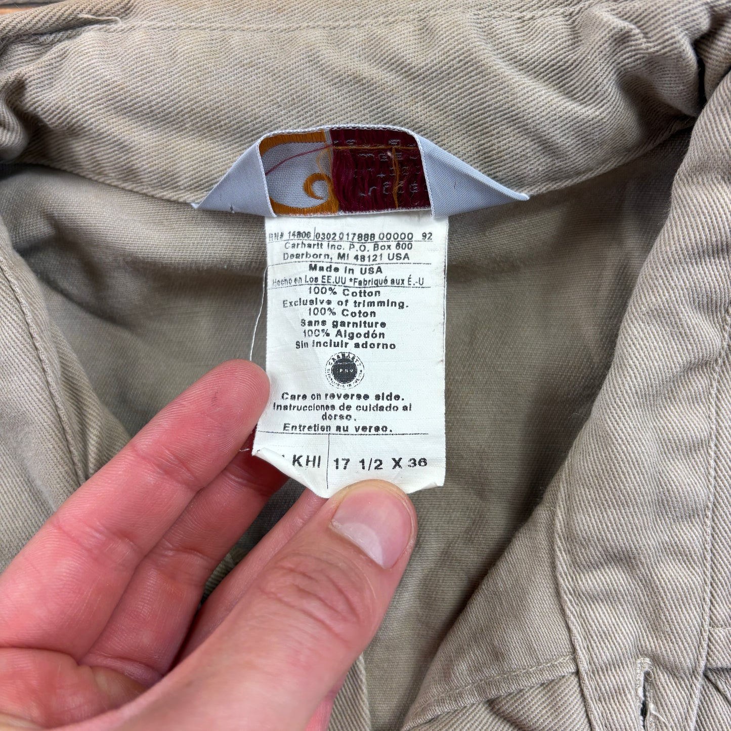 Vintage Carhartt Cream Workwear Western Shirt - XL